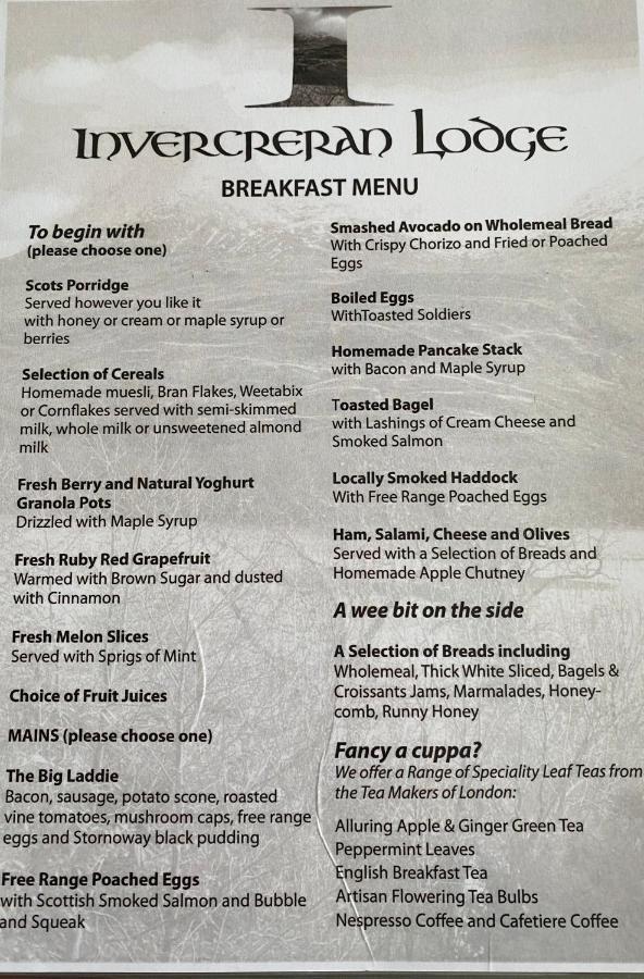 Invercreran Lodge Luxury Bed & Breakfast Appin 外观 照片